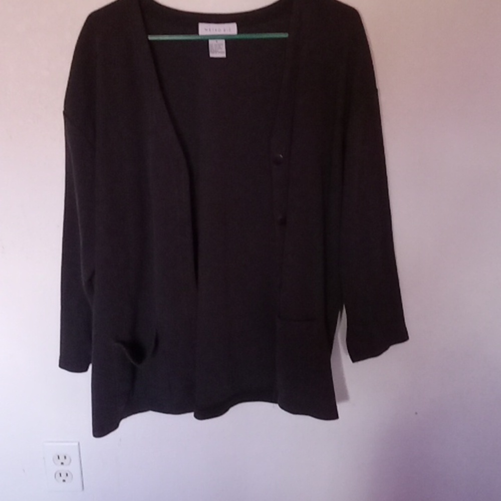 Gray cardigan